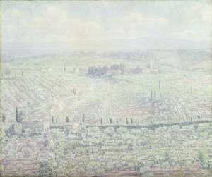 A Hilly Tuscan Landscape on the Morning of a Sunny Summer Day by Paul Baum